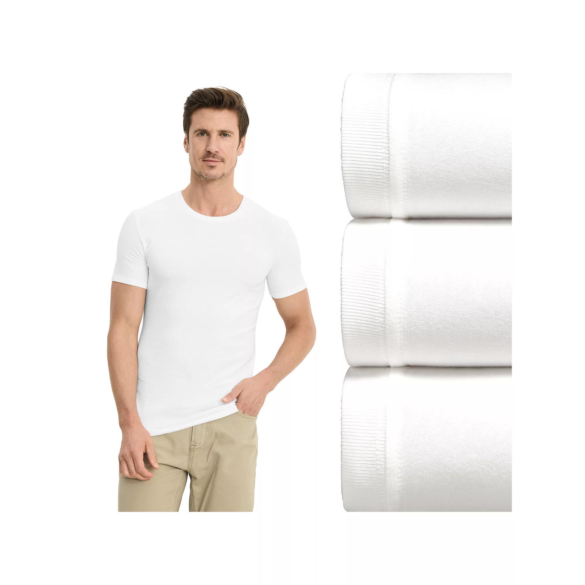 Mens Jockey 3-Pack Smooth Fit Cotton Stretch Crew Neck Undershirt Product Image