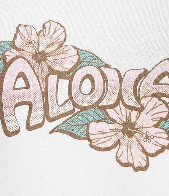 Hurley Aloha Graphic Sleeveless Cropped Tank Top Product Image