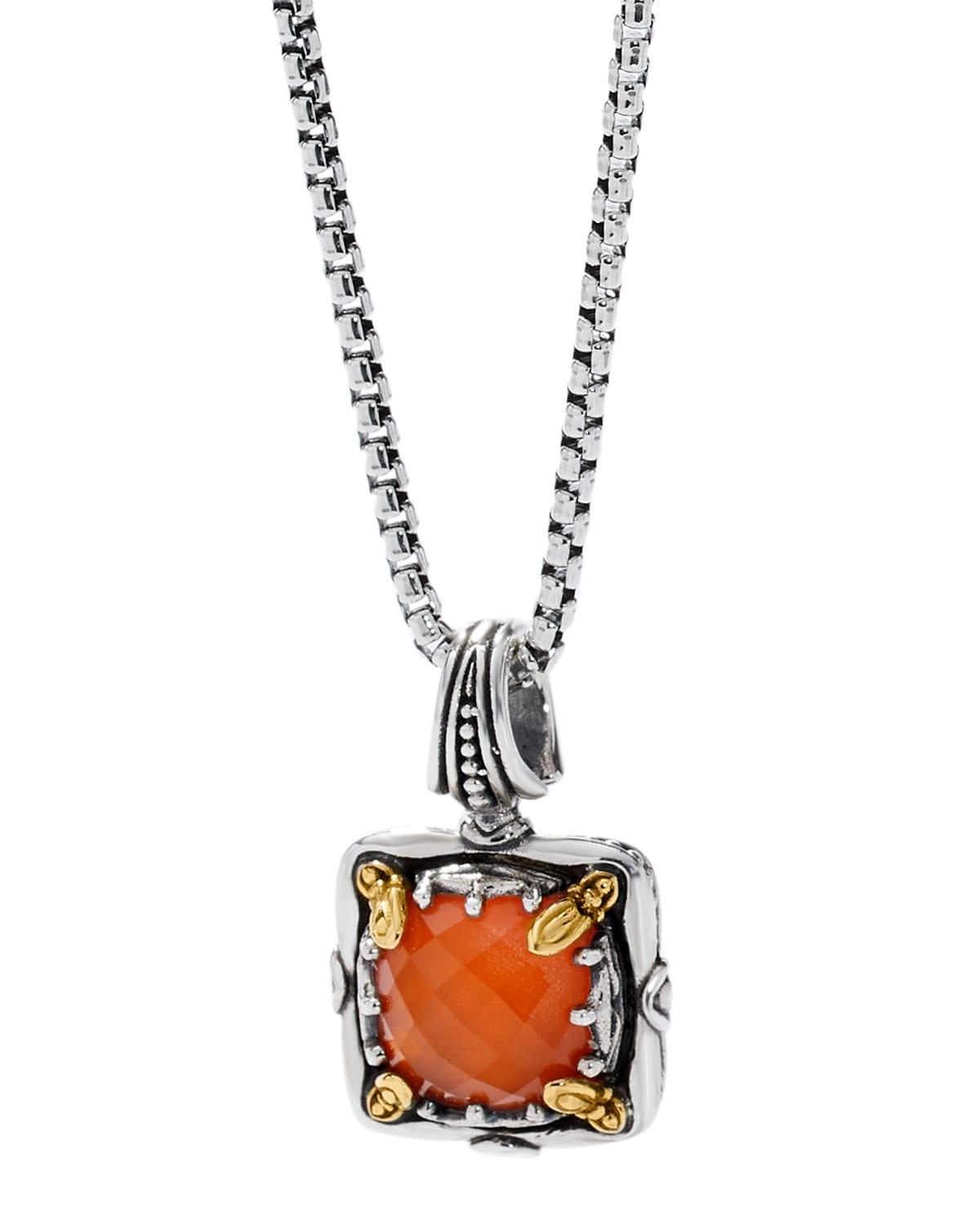 Womens Heirloom Sterling Silver, 18K Yellow Gold & Tulite Doublet Pendant Product Image