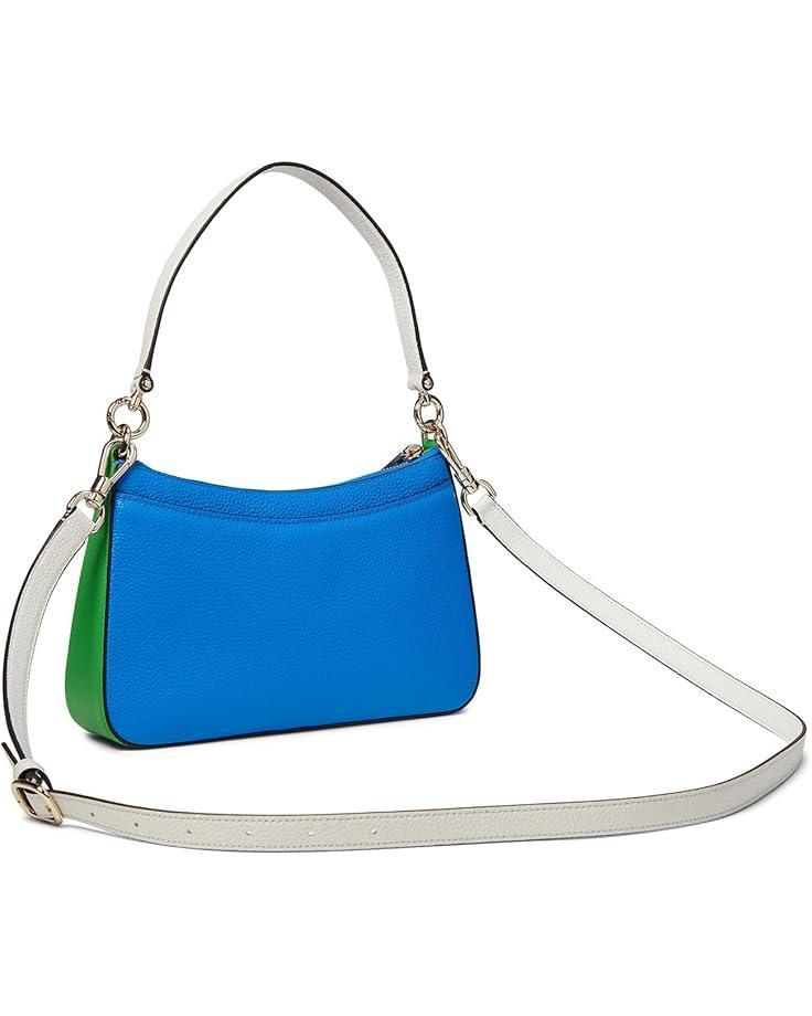 Knott Croc Embossed Leather Medium Crossbody Tote Product Image