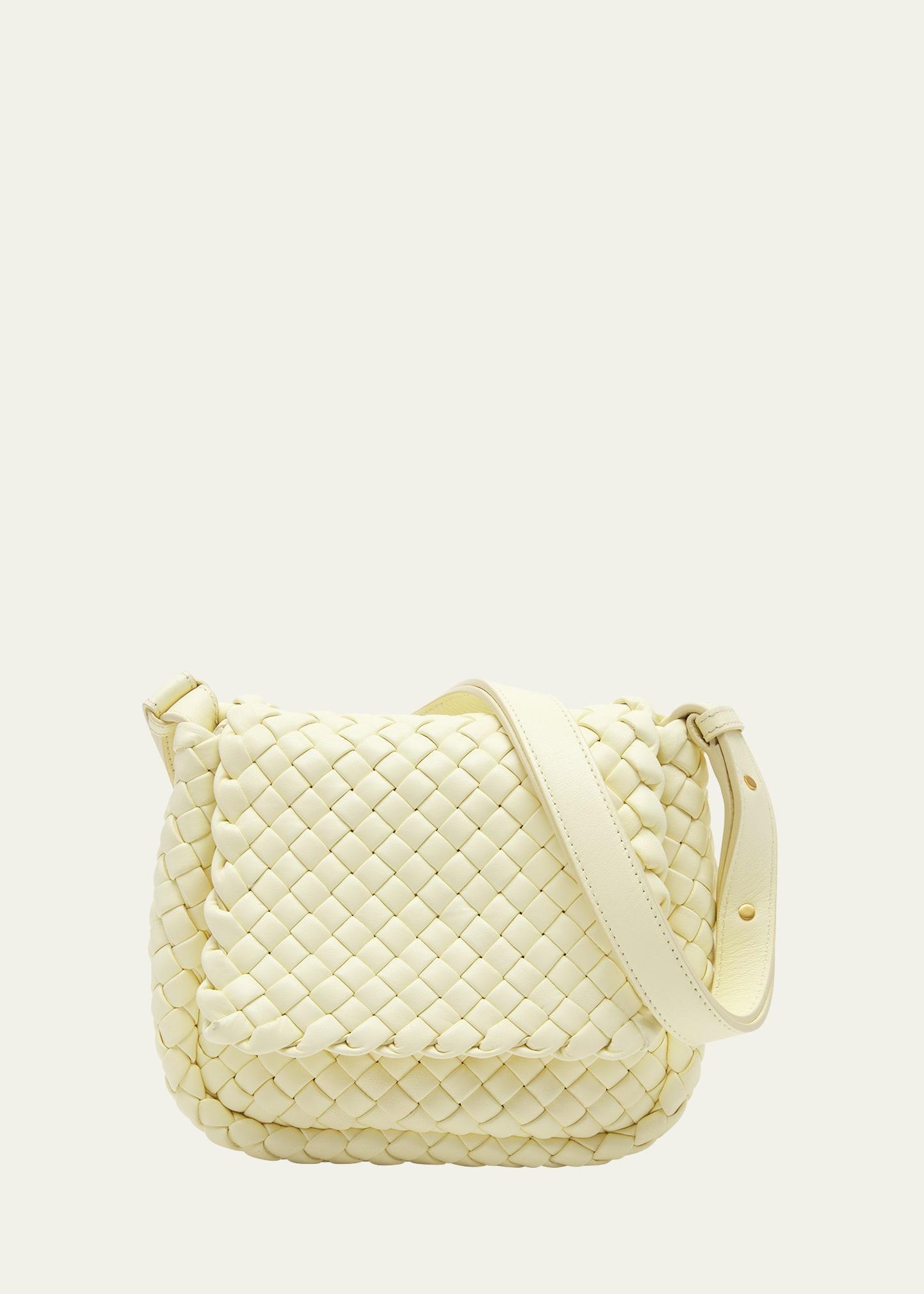 Womens Mini Cobble Padded Intreccio Leather Shoulder Bag Product Image
