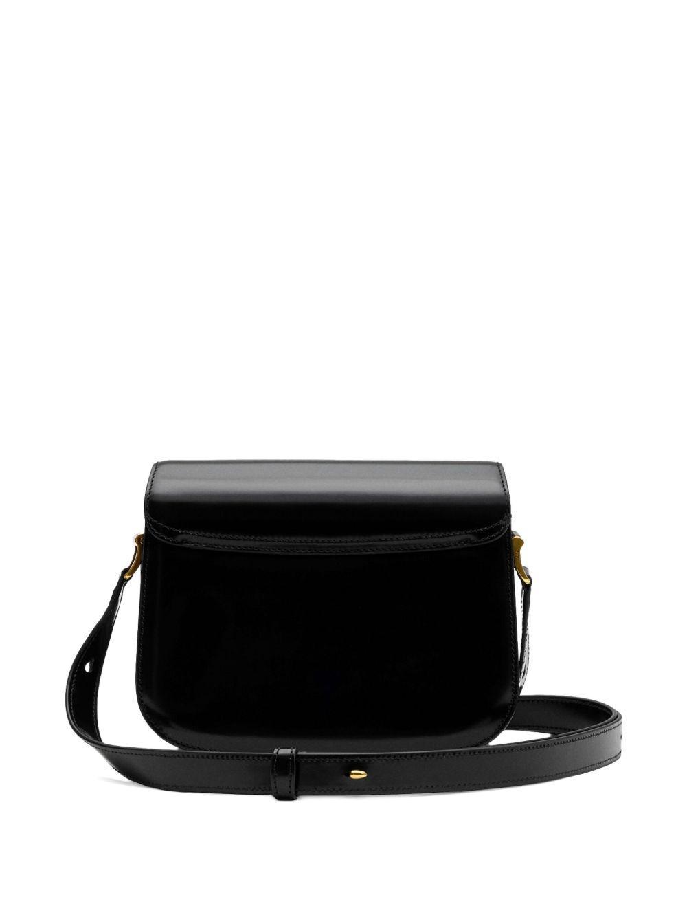 heart-motif leather shoulder bag Product Image