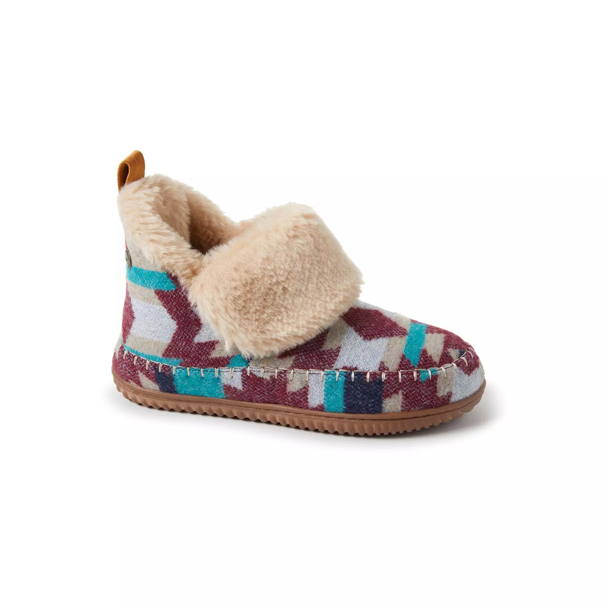 Alpine by Dearfoams Moritz Women's Bootie Slippers, Size: 7, Warm Combo Product Image