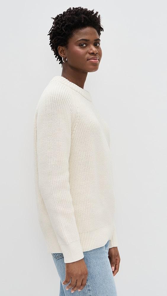 Jenni Kayne Oversized Cotton Fisherman Sweater | Shopbop Product Image