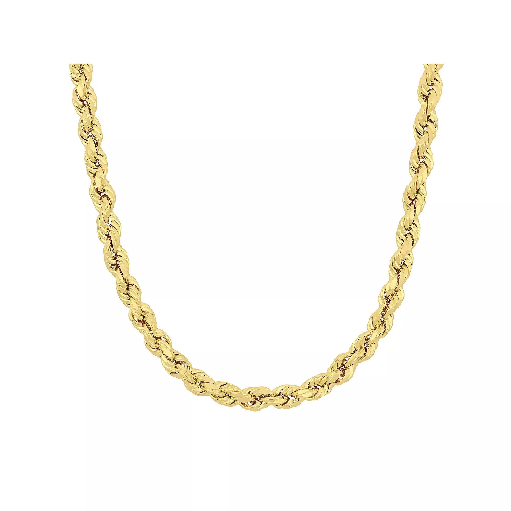 Stella Grace 14k Gold Rope Chain Necklace, Men's, Size: 24" Product Image