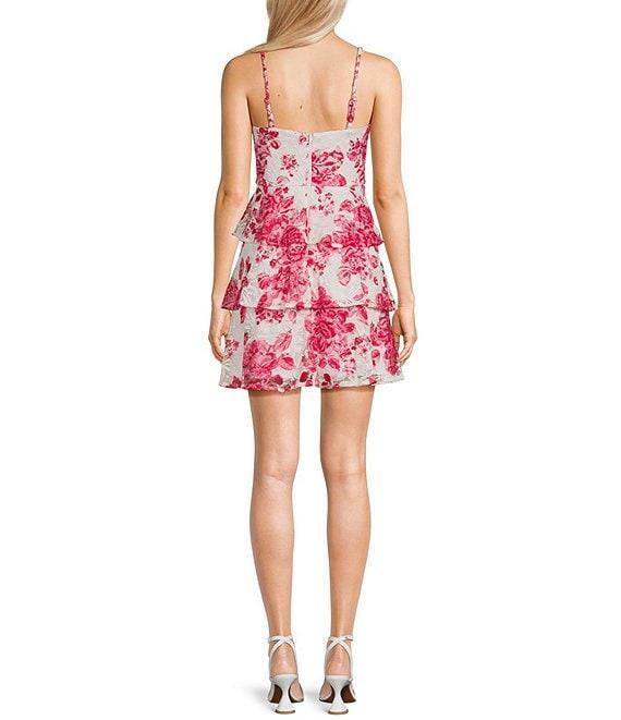 I.N. San Francisco Floral Lace Pattern Fit And Flare Dress Product Image
