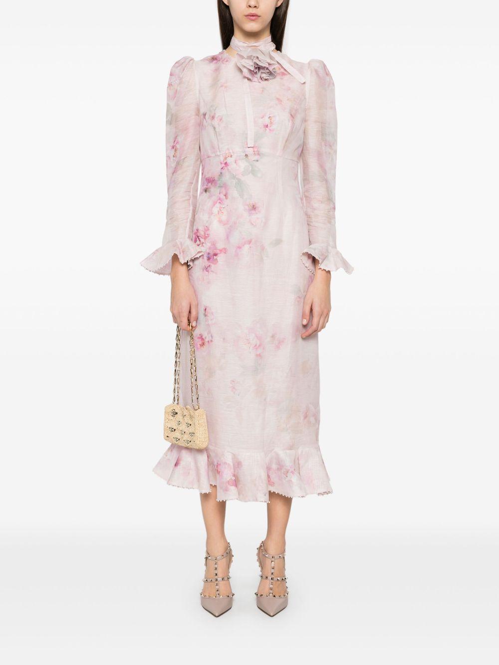 Crush Flower midi dress Product Image