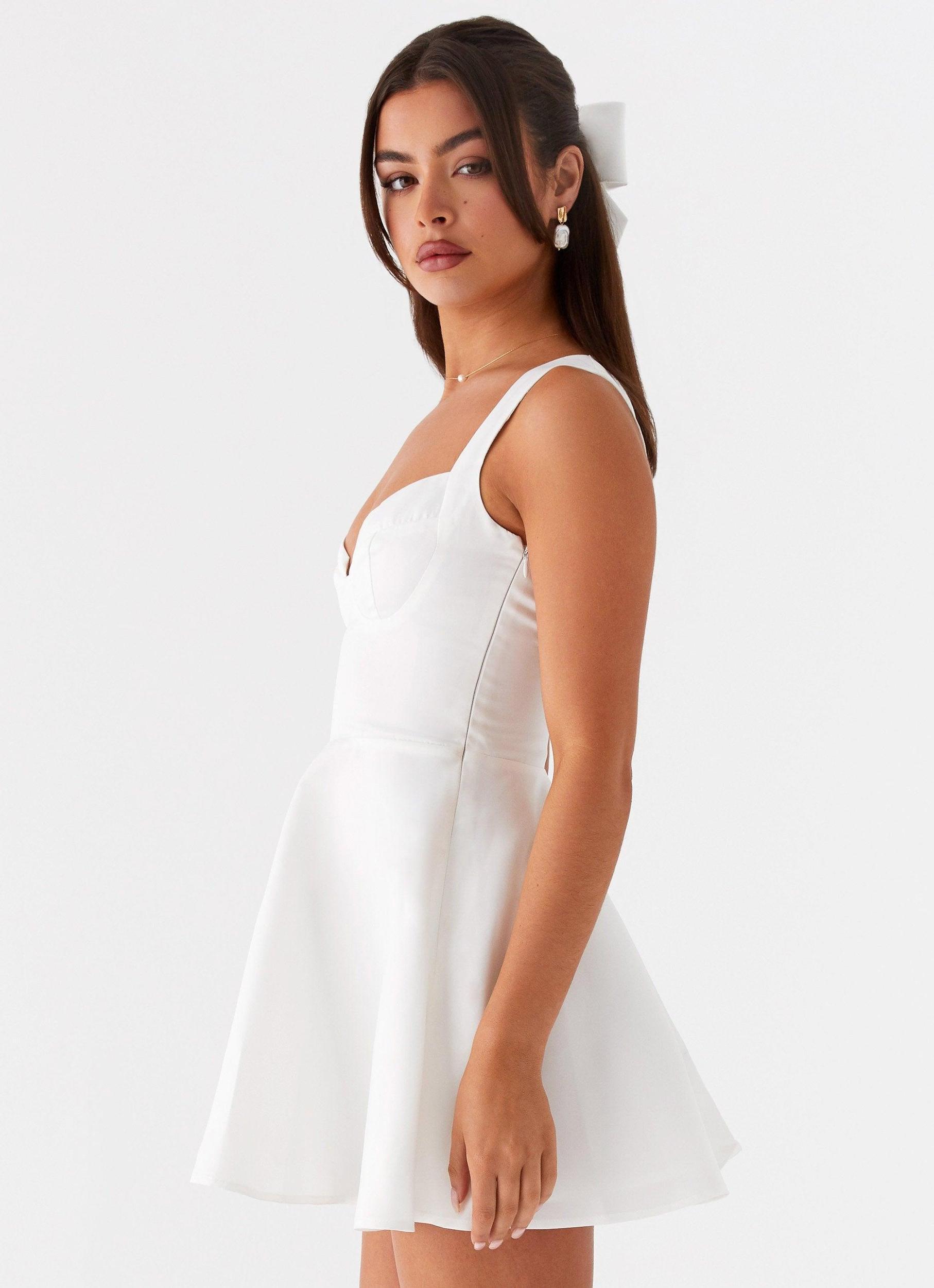 Candice Mini Dress - White Product Image