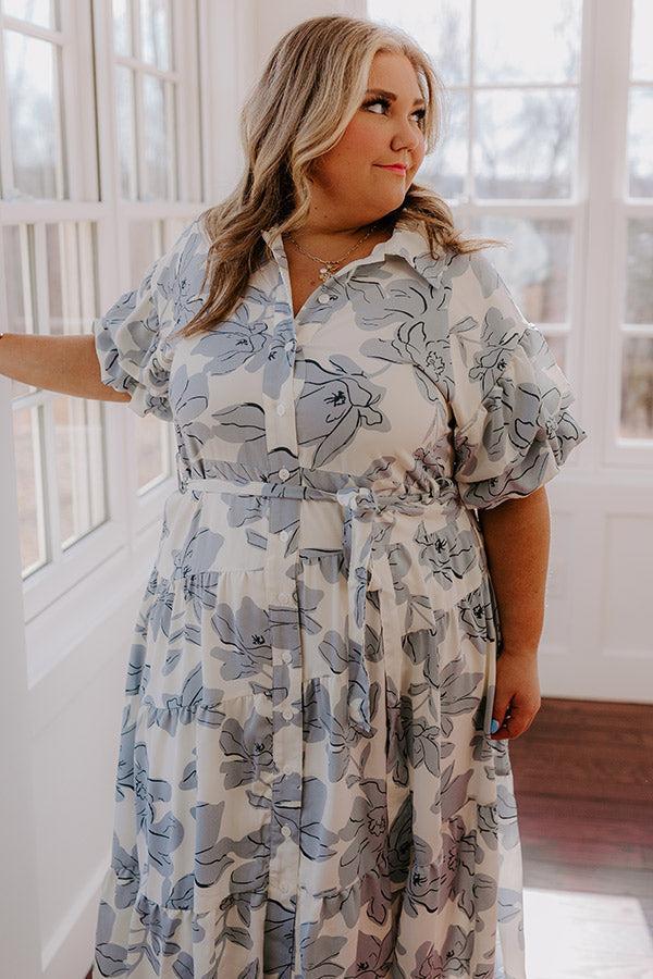 Cherished Moments Floral Maxi Dress Curves Product Image