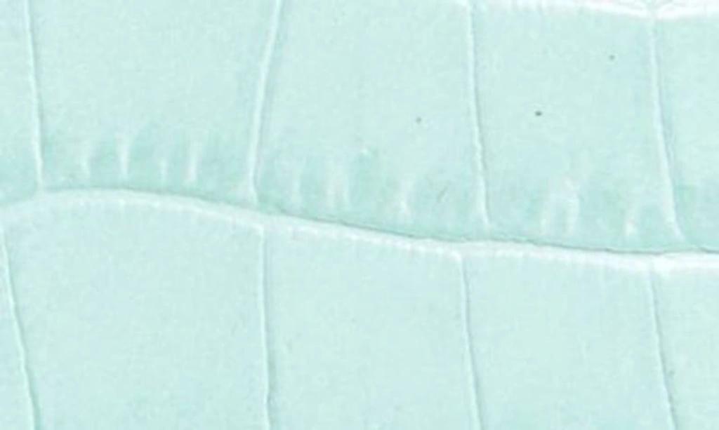 TOM FORD Croc Embossed Money Clip Card Holder In Turquoise Product Image