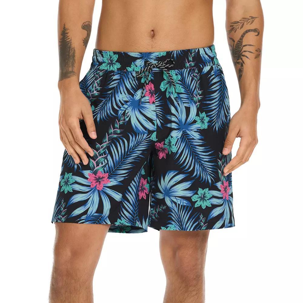 Men's Hurley 7.5" Printed Swim Trunks, Size: XXL, Obsidian Product Image