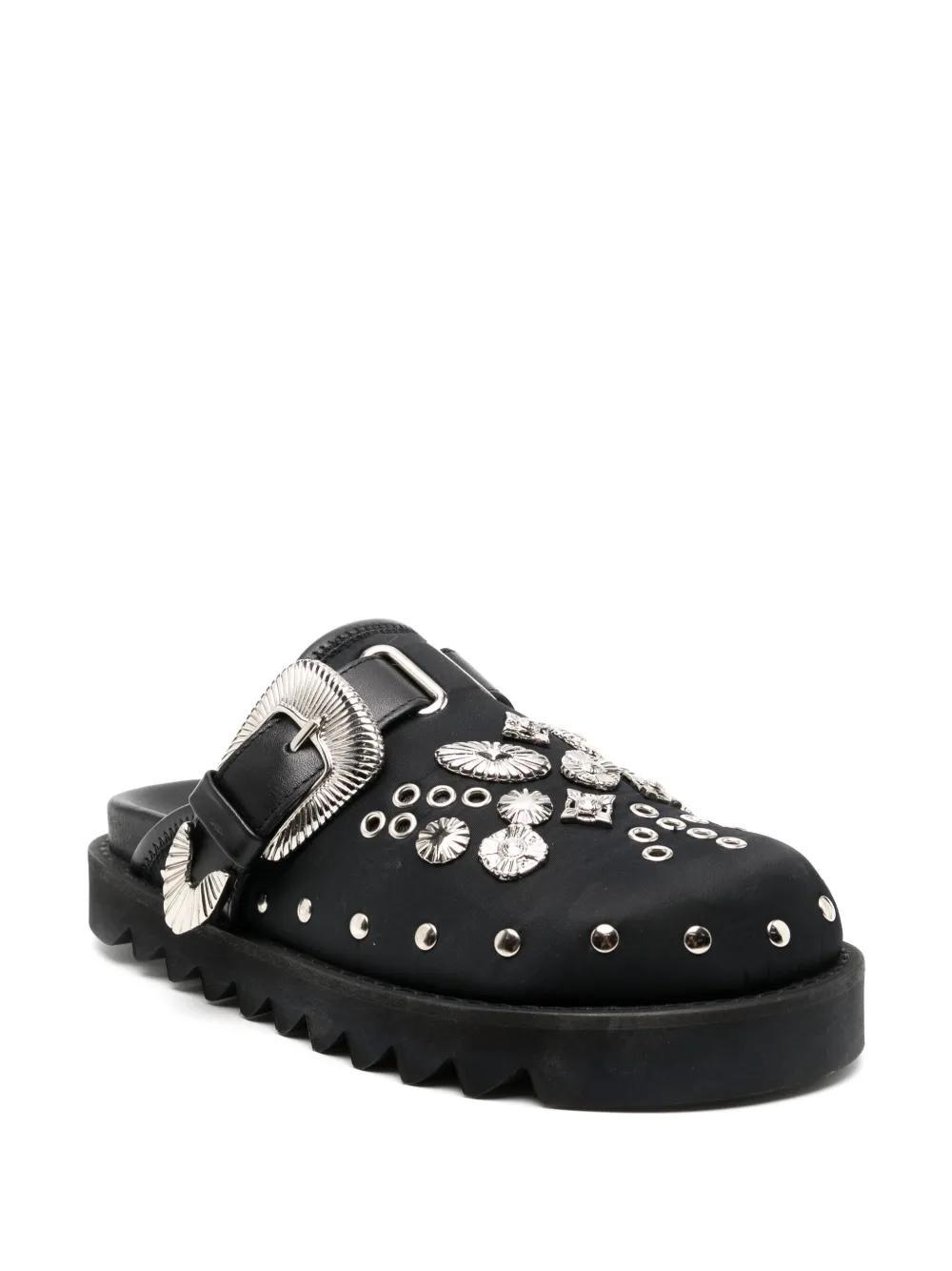 eyelet-detail mules Product Image