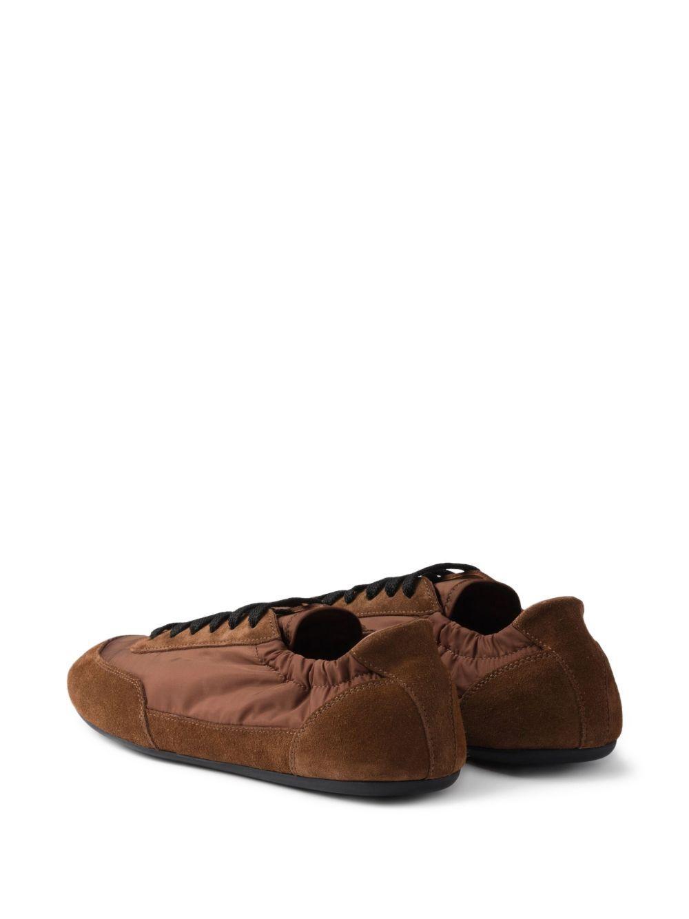 Collapse Re-Nylon suede sneakers Product Image