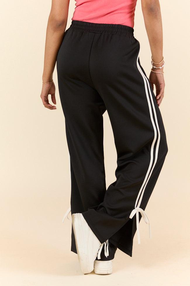 Push The Limits Black Bow Detail Track Pants Product Image