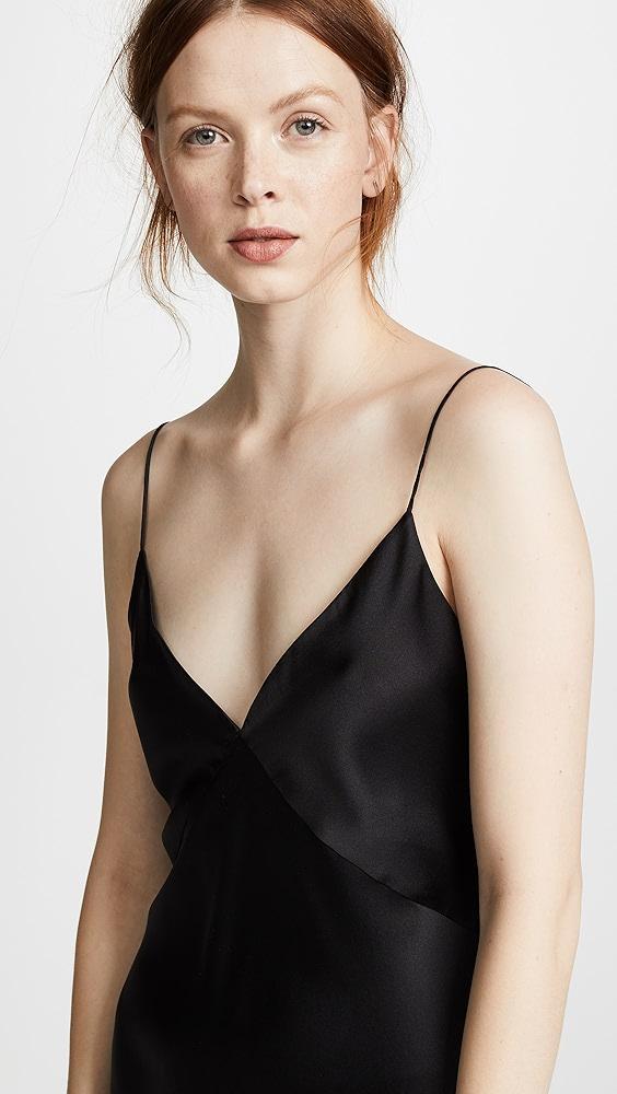 Olivia von Halle Issa Jet Black Slip | Shopbop Product Image
