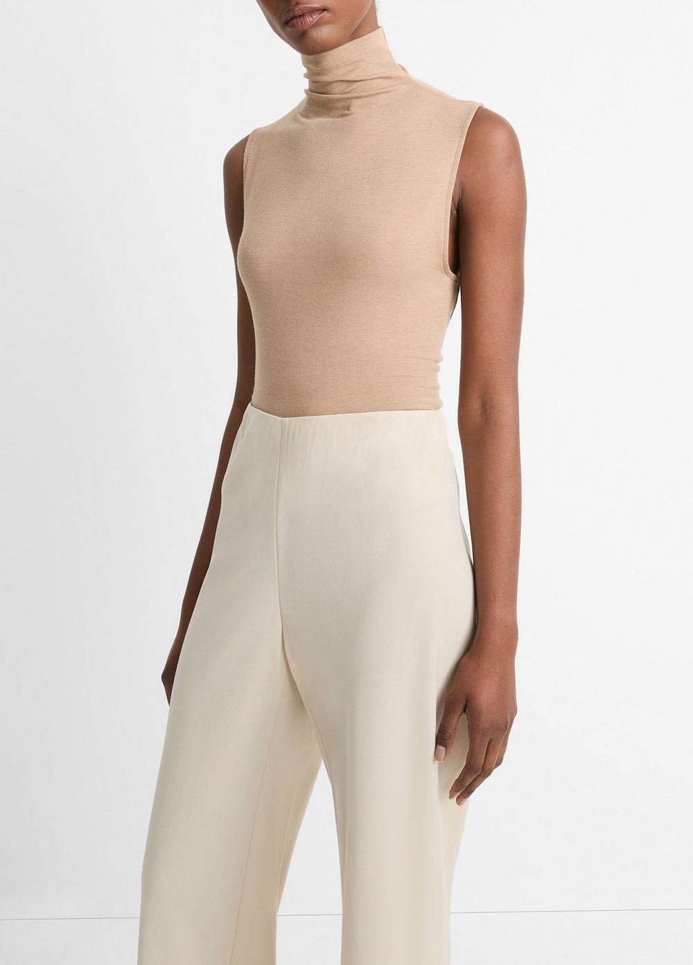 Womens Sleeveless Turtleneck, Black, Size XS Vince Product Image