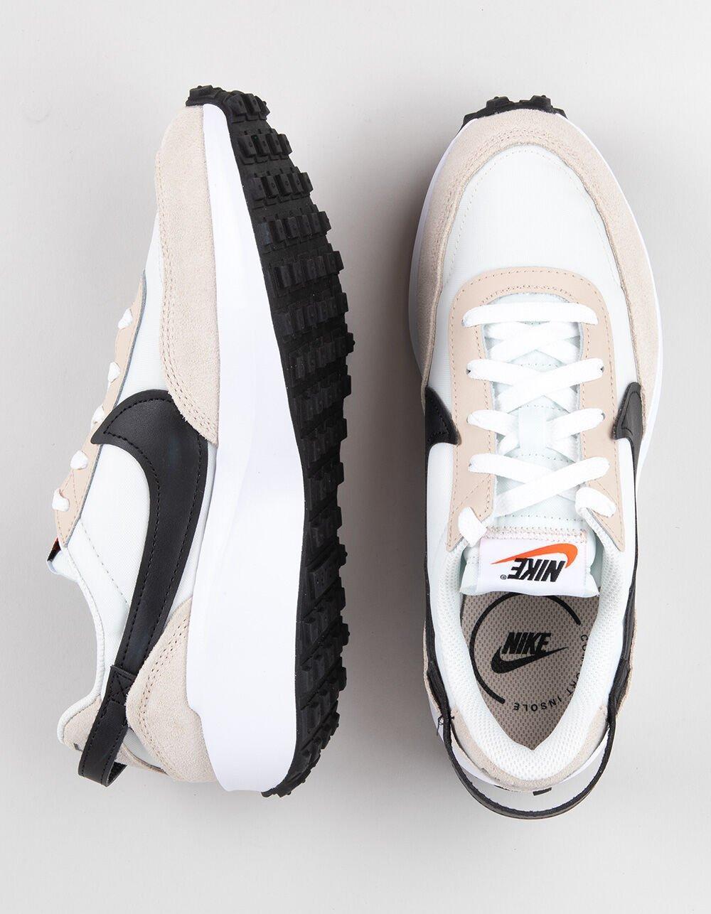 NIKE Waffle Debut Womens Shoes - WHT/BLUE Product Image