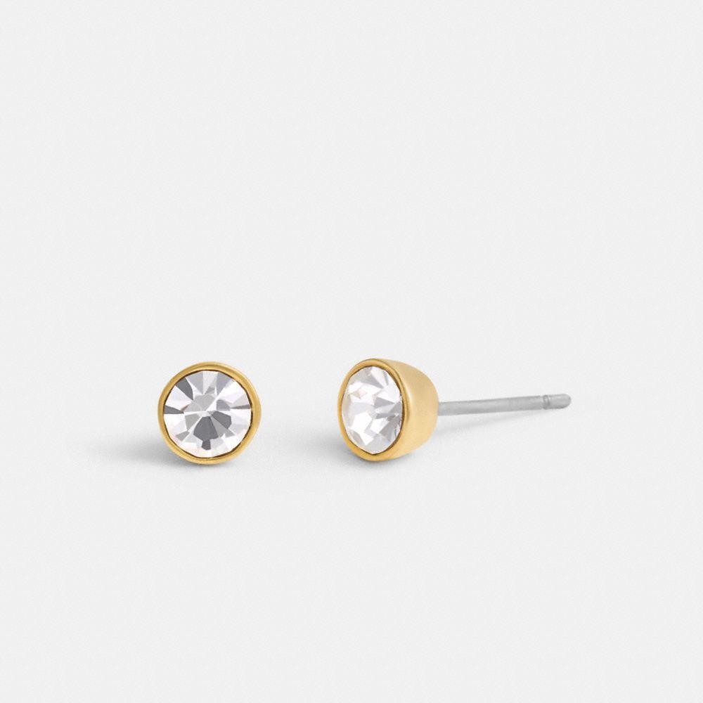 Halo Round Stud Earrings Product Image