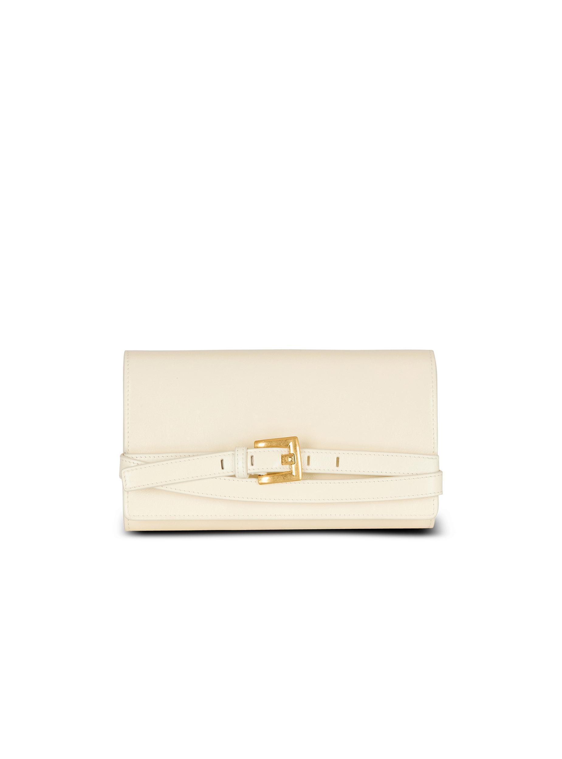 Crinkled leather wallet with Shuffle chain Product Image