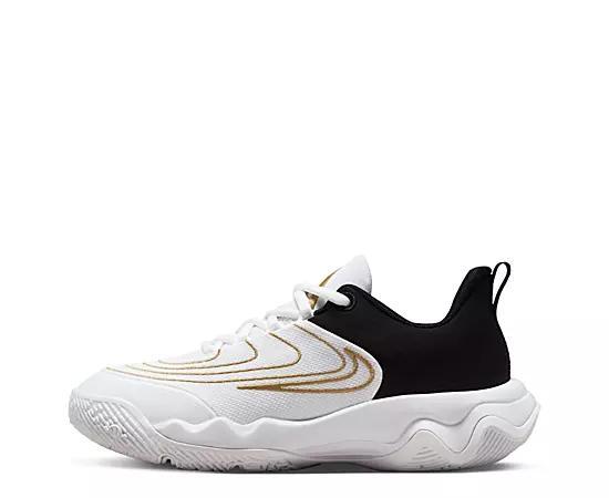 Nike Giannis Immortality 4 Kids Basketball Shoes, Boy's, Size: 2, Grey Gold Product Image