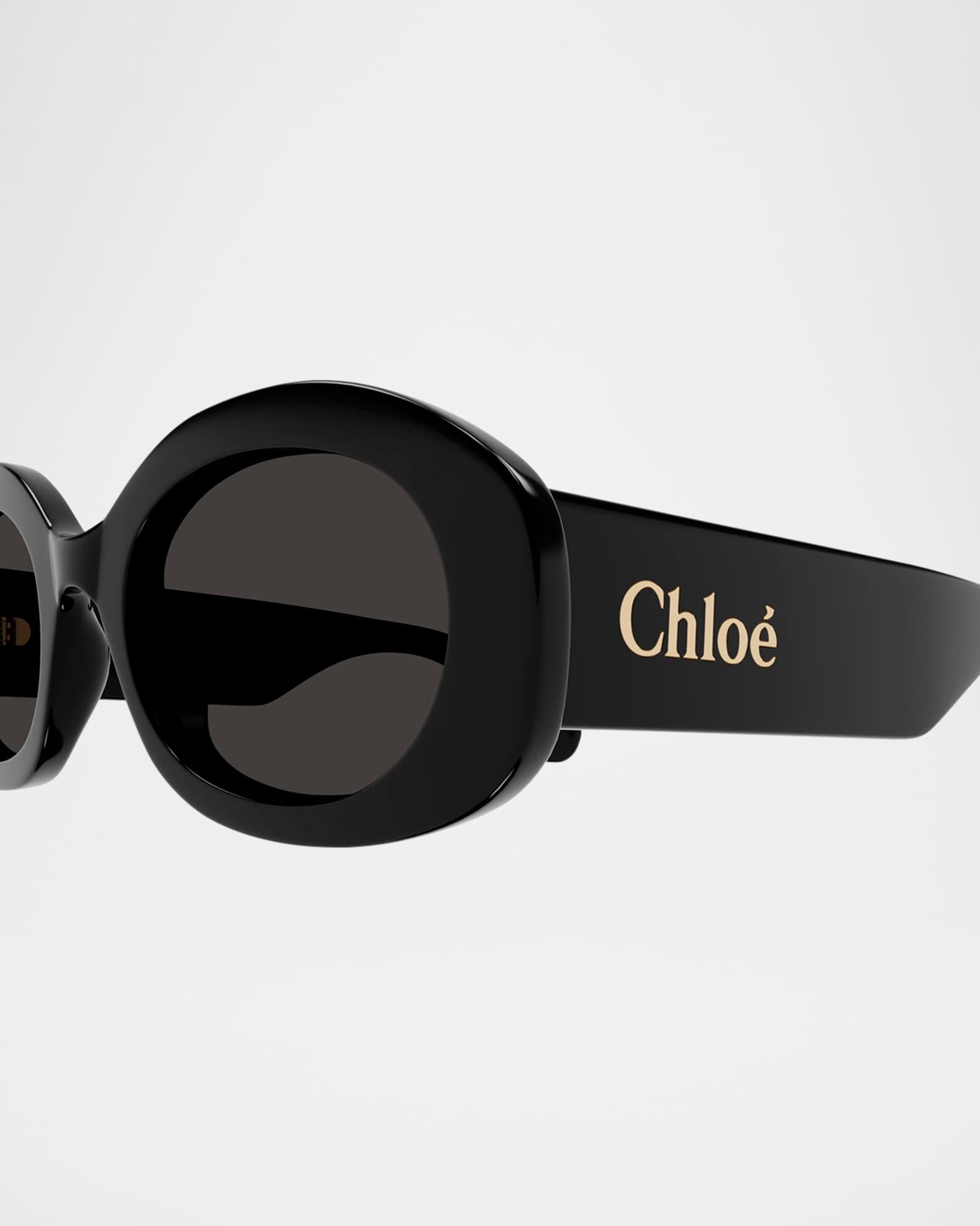 Naomy Acetate Oval Sunglasses Product Image