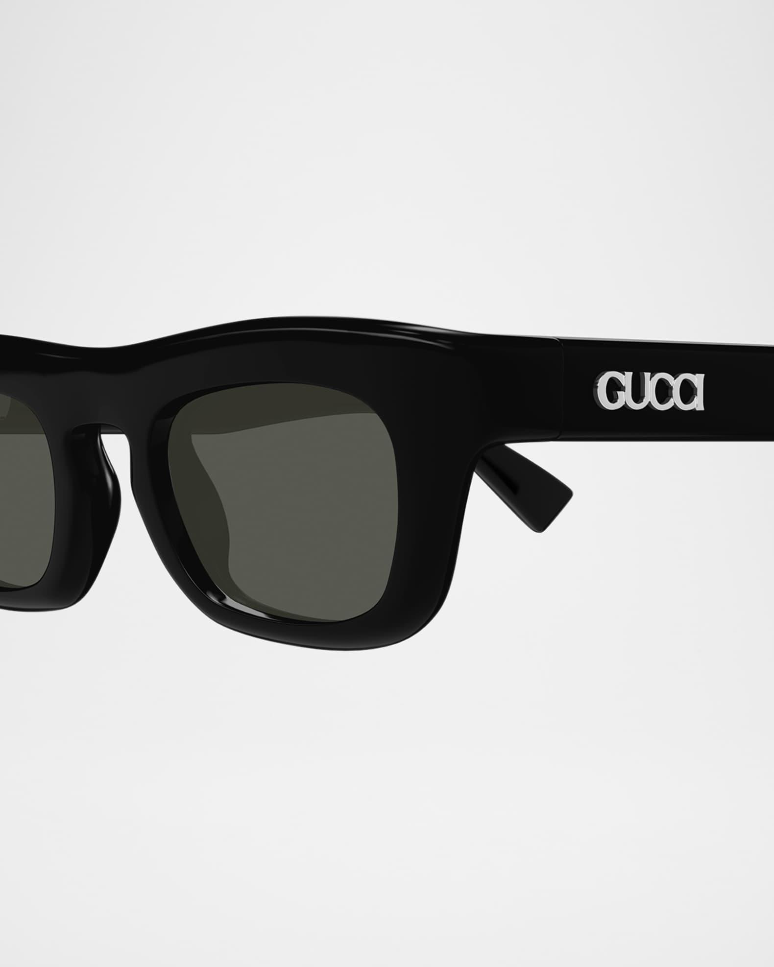 Men's GG1777SM Acetate Rectangle Sunglasses Product Image