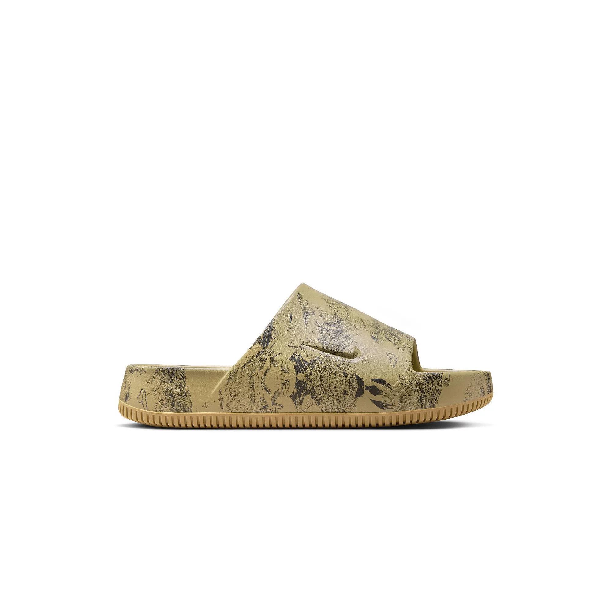 Nike Calm Slide Print Men's Sandals, Size: 13, Parachute Beige Product Image