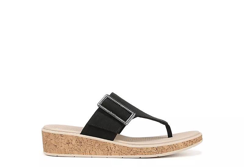 LifeStride Bay Women's Washable Thong Sandals, Size: 6.5, Black Product Image