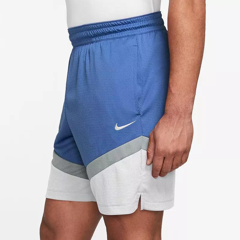 Men's Nike Dri-FIT Icon 8-in. Basketball Short, Size: XL, White Product Image