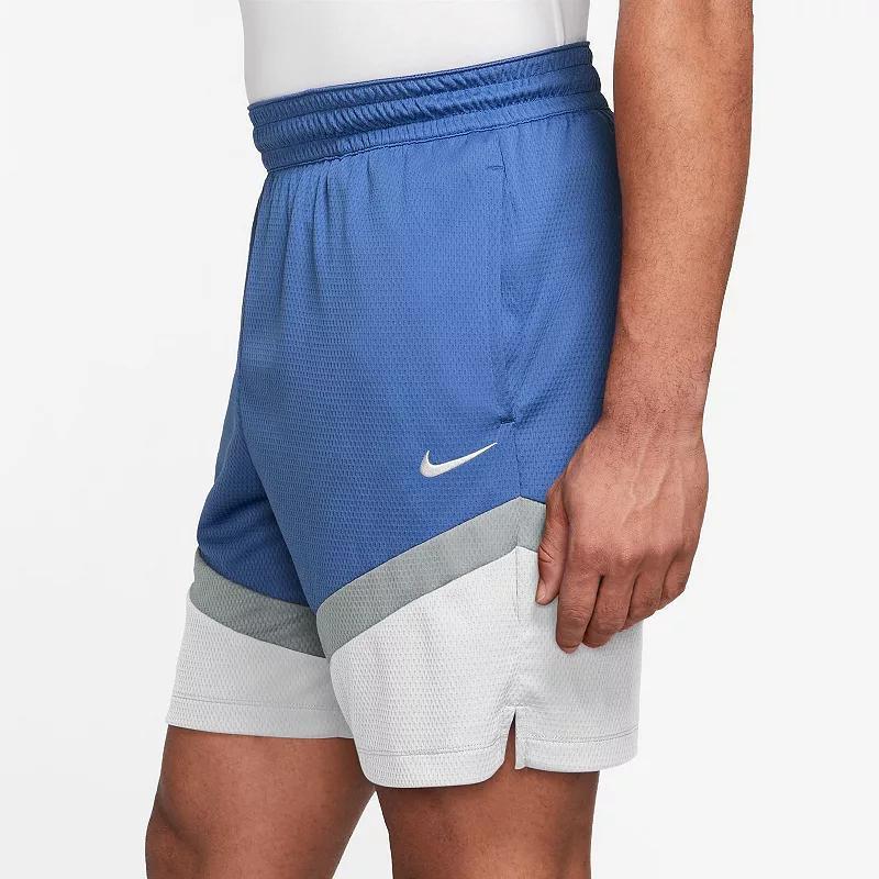 Men's Nike Dri-FIT Icon 8-in. Basketball Short, Size: XL, White Product Image