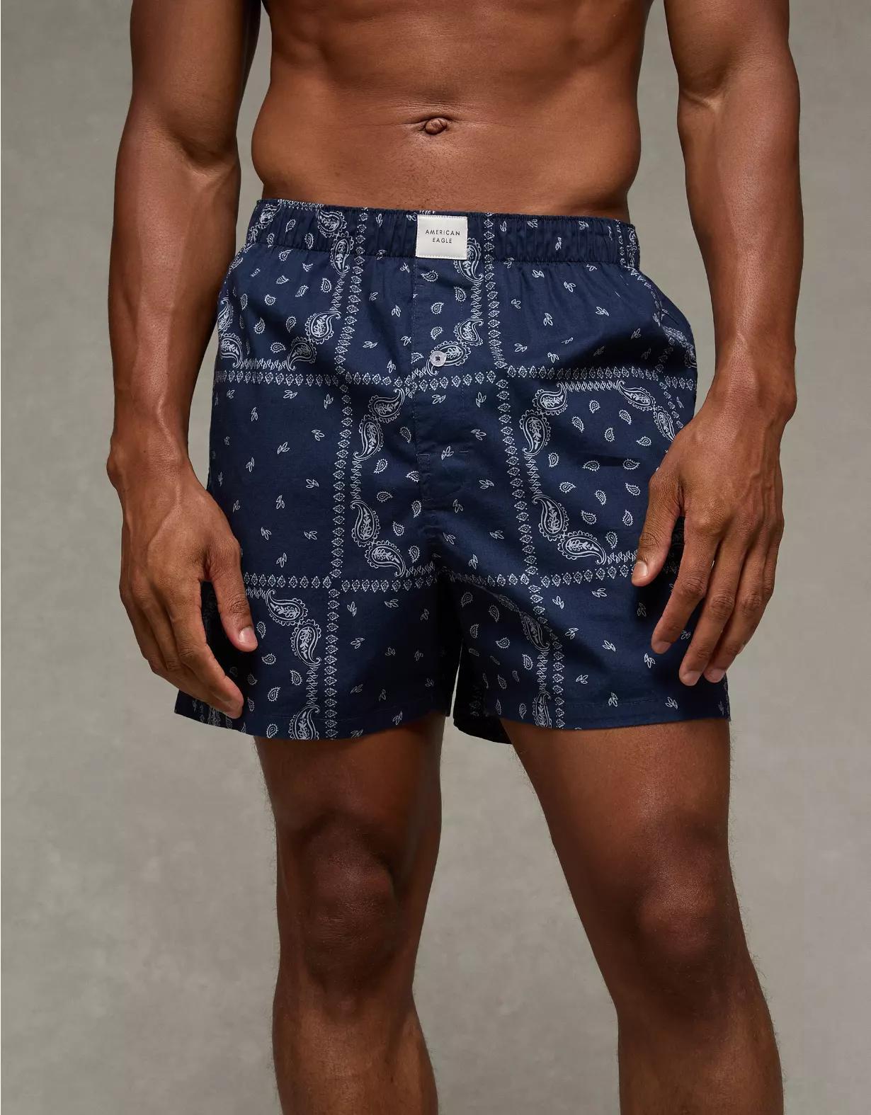 AEO Men's Paisley Stretch Boxer Short Product Image