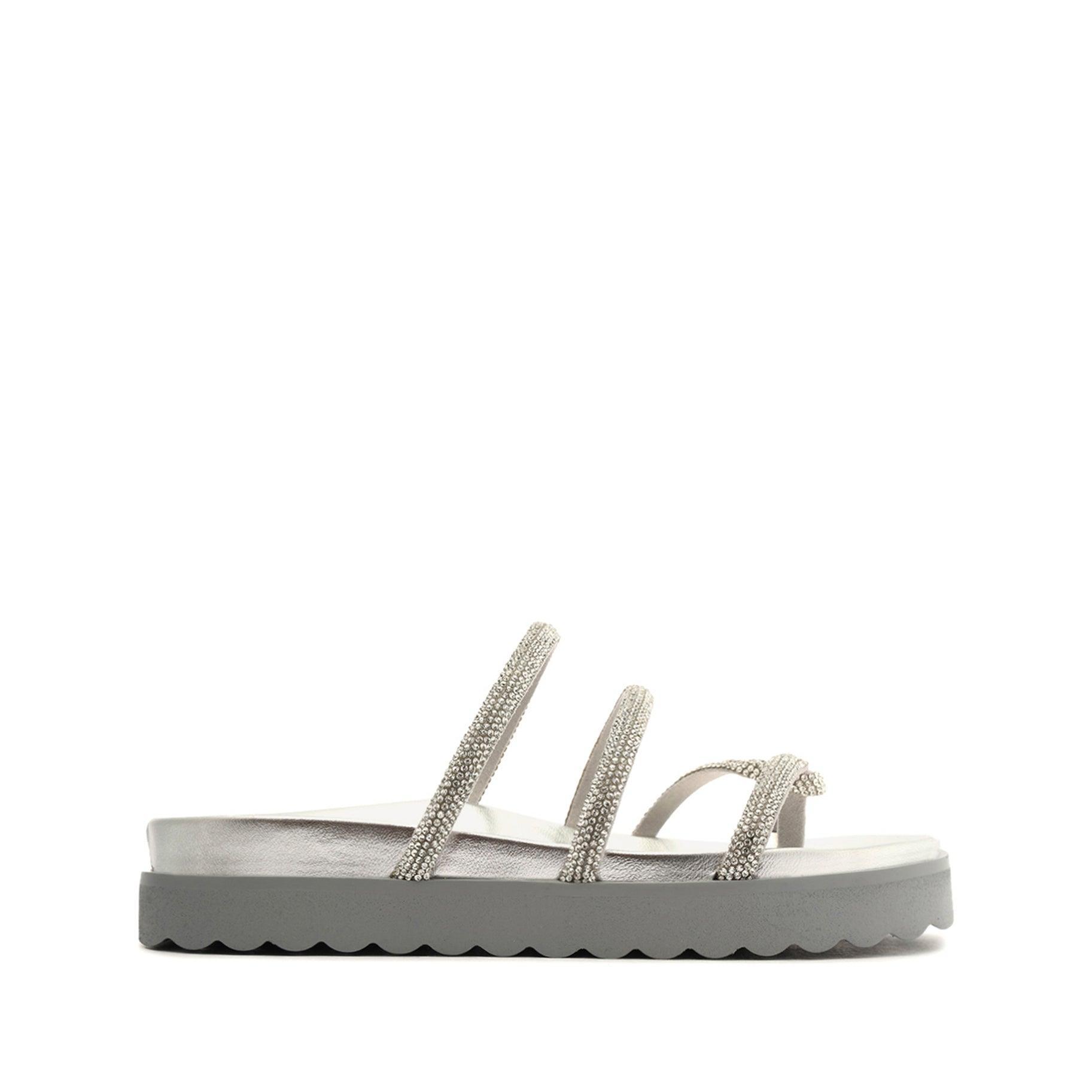 Phoebe Sporty Metallic Nappa Leather Sandal Product Image
