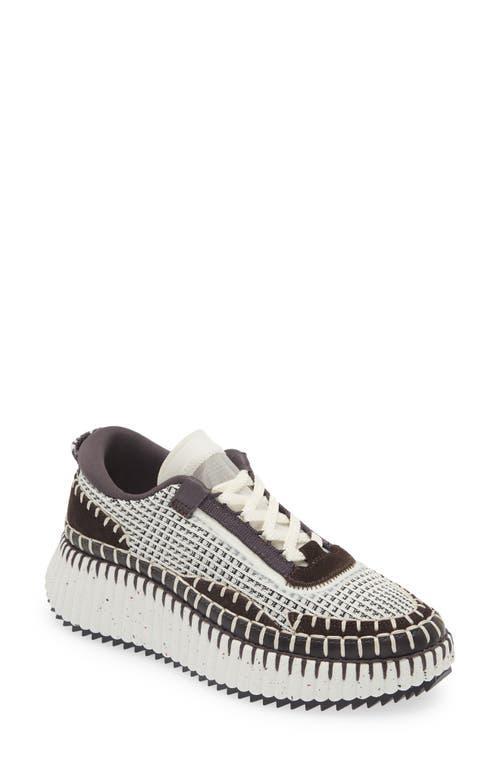 Womens Nama Mixed Media Platform Sneakers Product Image