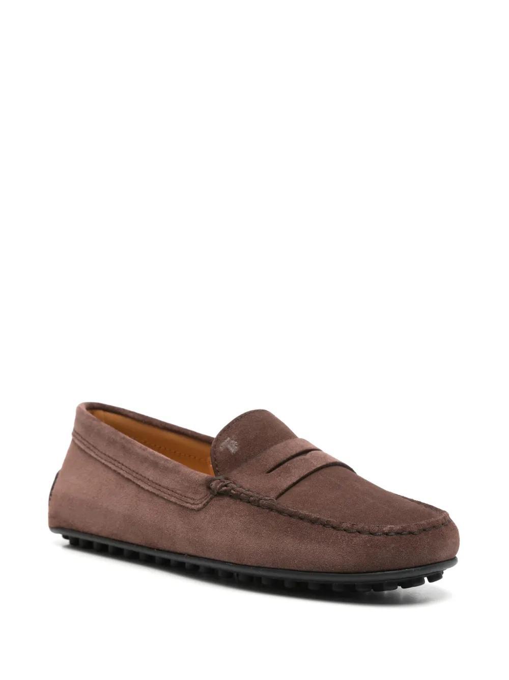 TOD'S City Gommino Loafers In Brown Product Image
