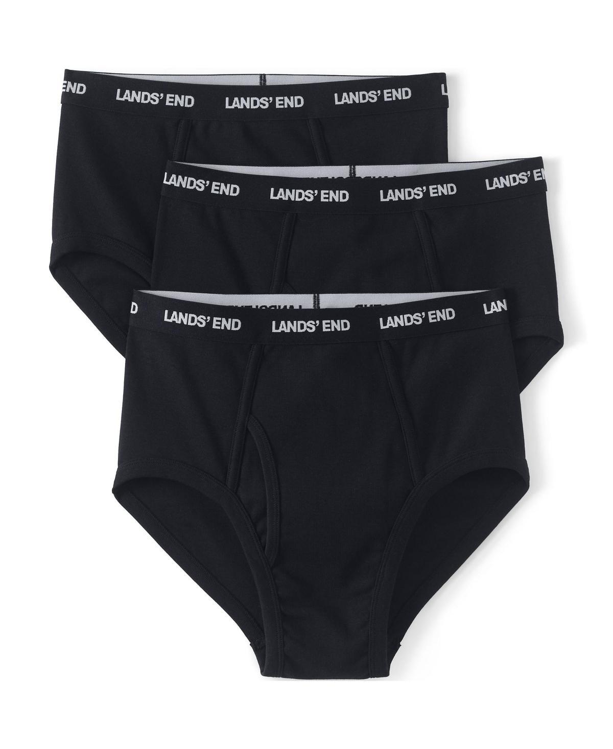 Big & Tall Lands' End 3-pack Knit Briefs, Men's, Size: 2XB, Gray Grey Product Image