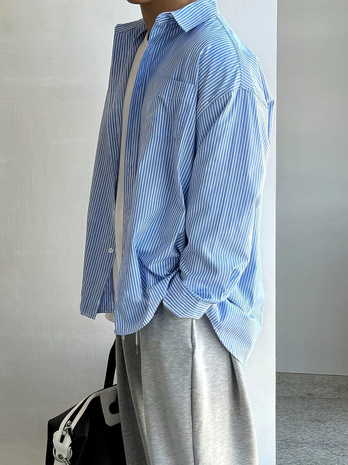 RT No. 12447 BLUE STRIPED SHIRT Product Image