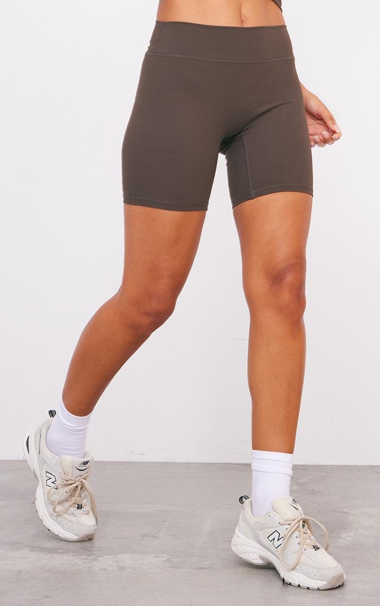 Espresso Ultimate Sculpt High Waist Gym Shorts Product Image