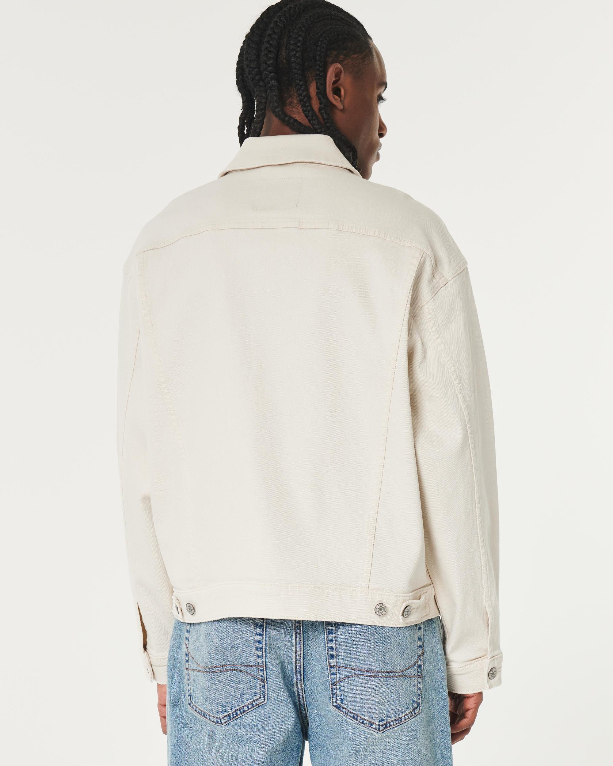 Boxy Denim Trucker Jacket Product Image