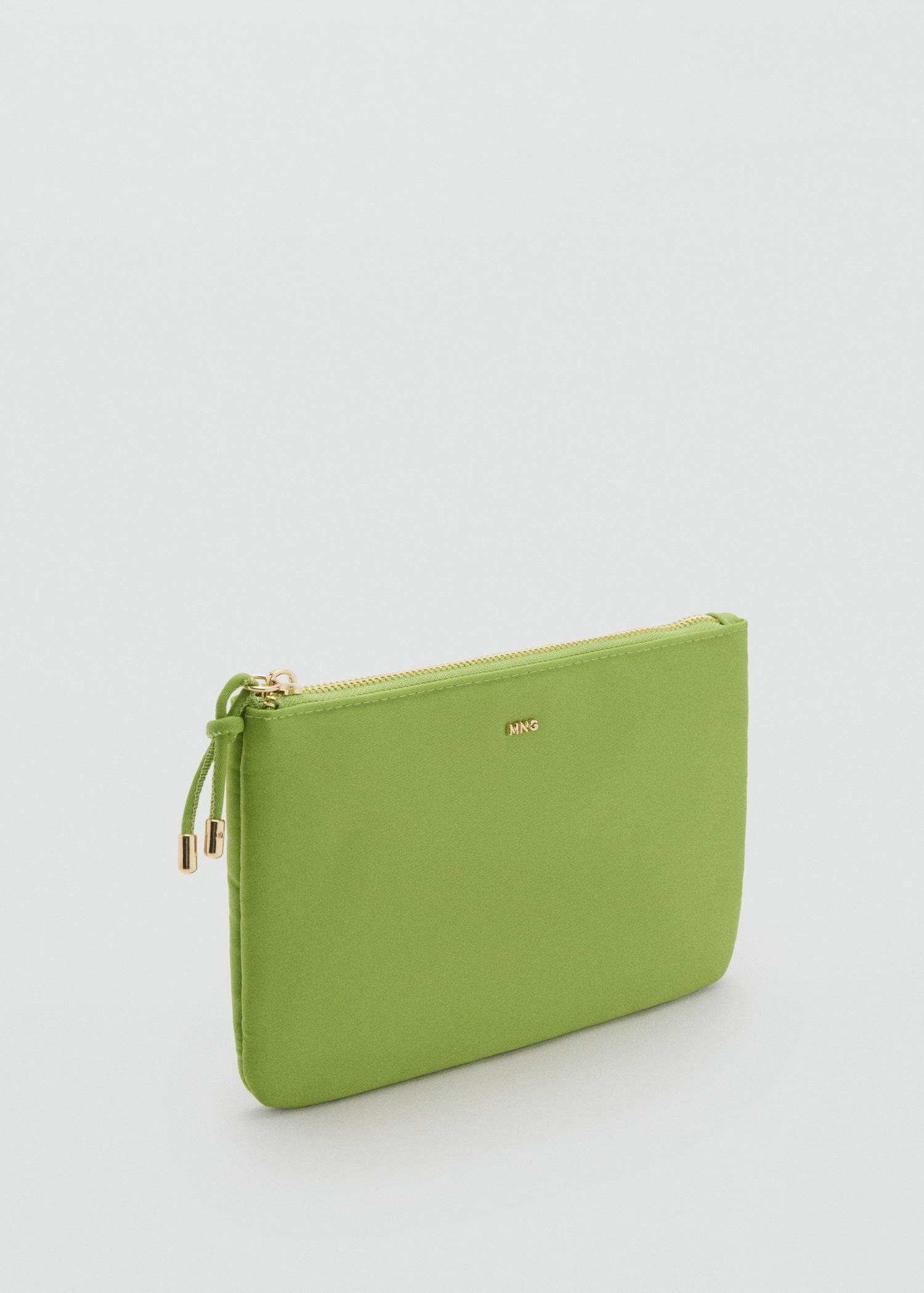 Zipped nylon cosmetics bag - Women | MANGO USA Product Image