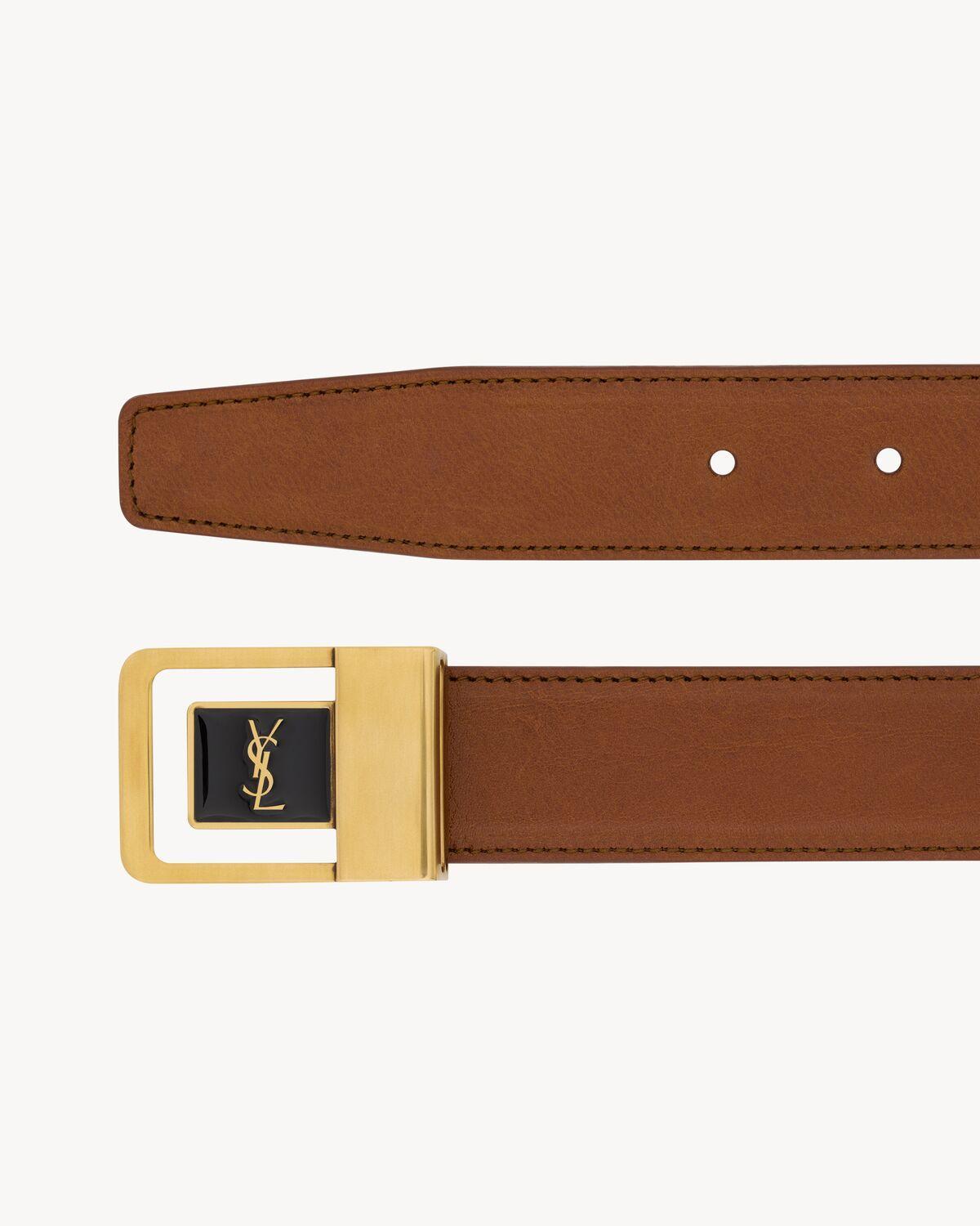 LA 66 buckle belt in leather | Saint Laurent | YSL.com Product Image