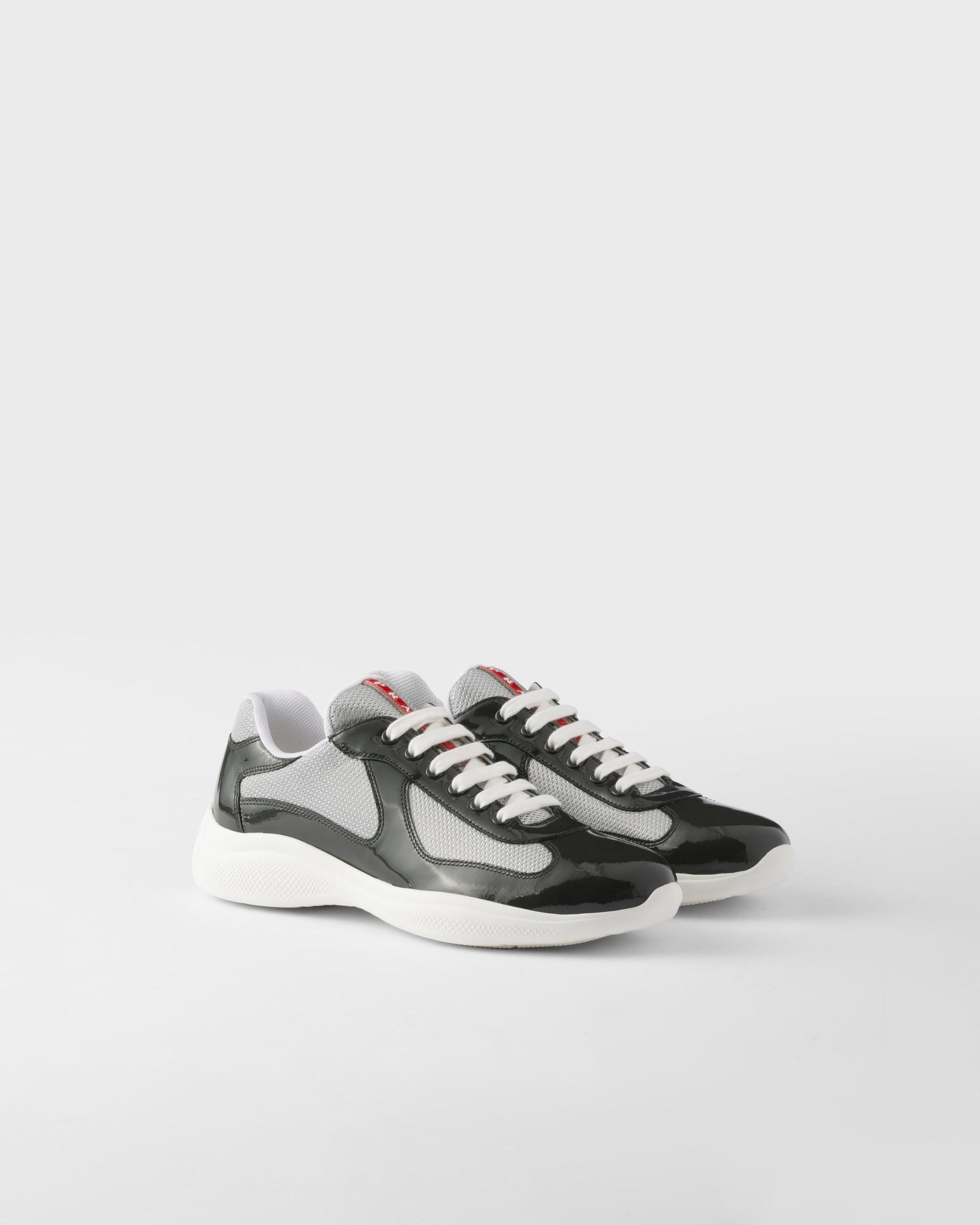 Patent leather and technical fabric Prada America's Cup sneakers Product Image