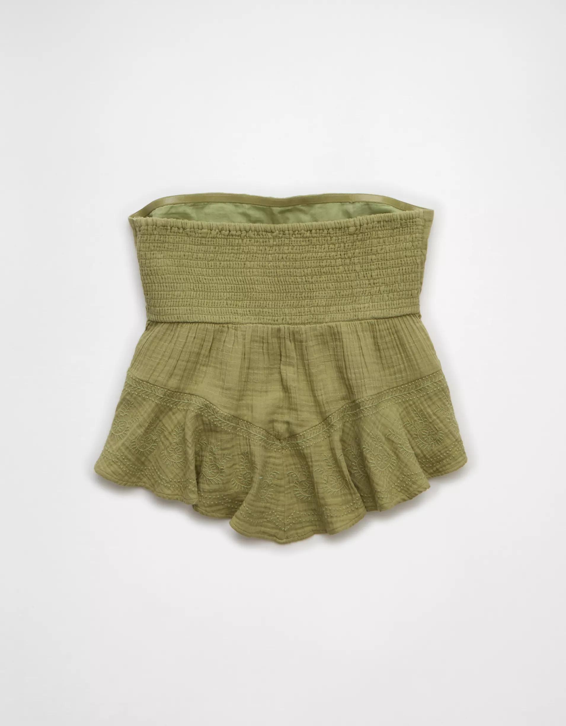 AE Embroidered Babydoll Tube Top Product Image
