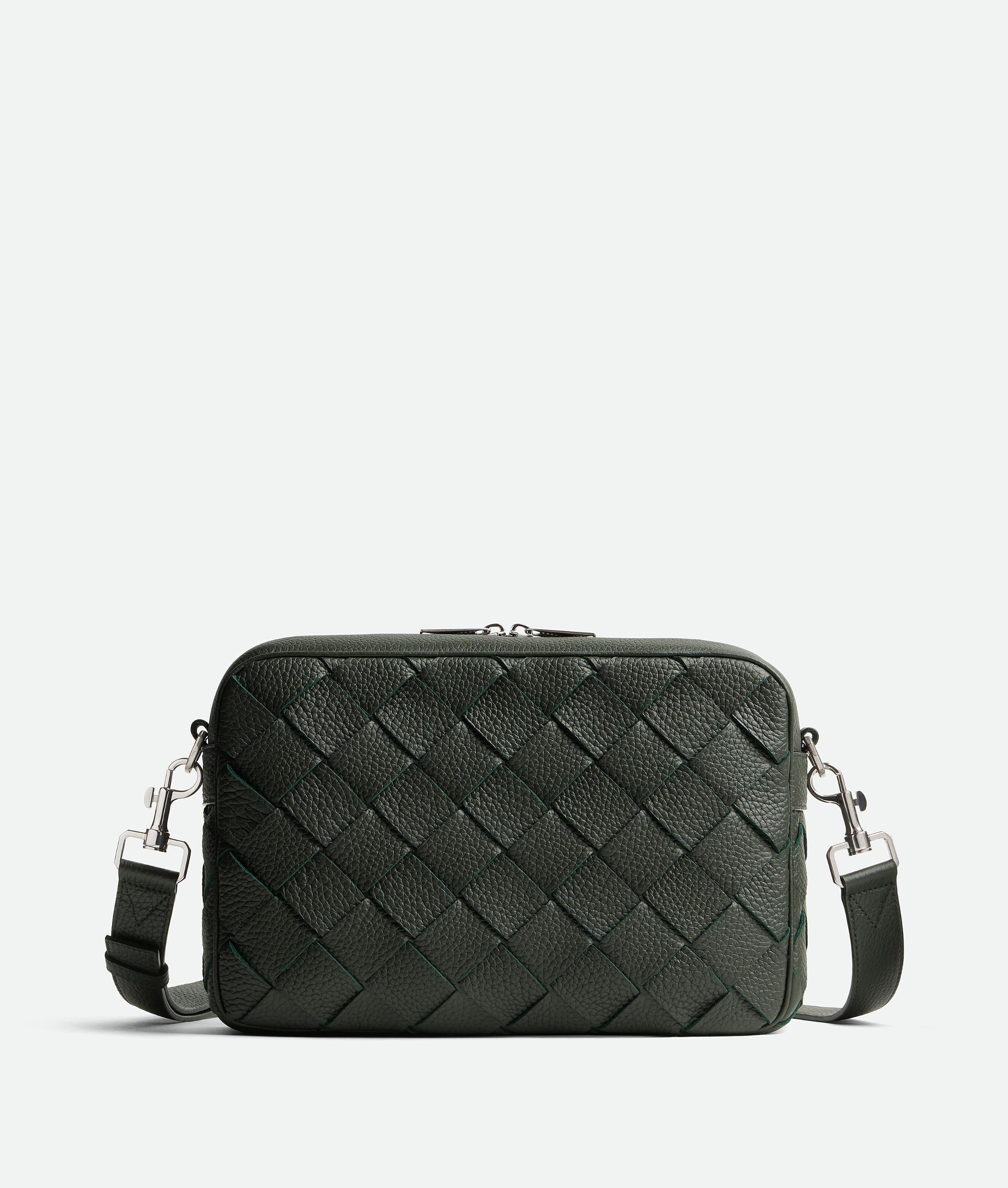 BOTTEGA VENETA Intrecciato Camera Bag In Dark Green Product Image
