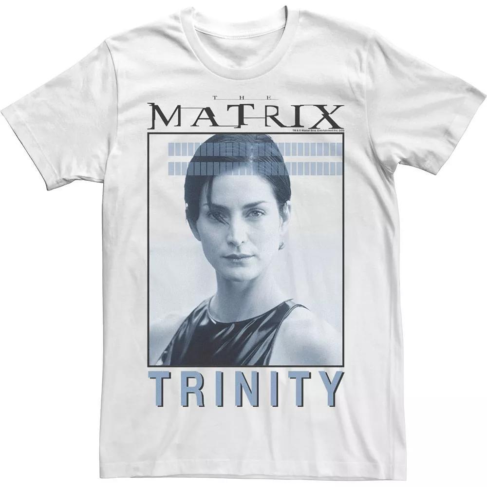 Men's The Matrix Trinity Hero Shot Poster Tee, Size: Large, White Product Image