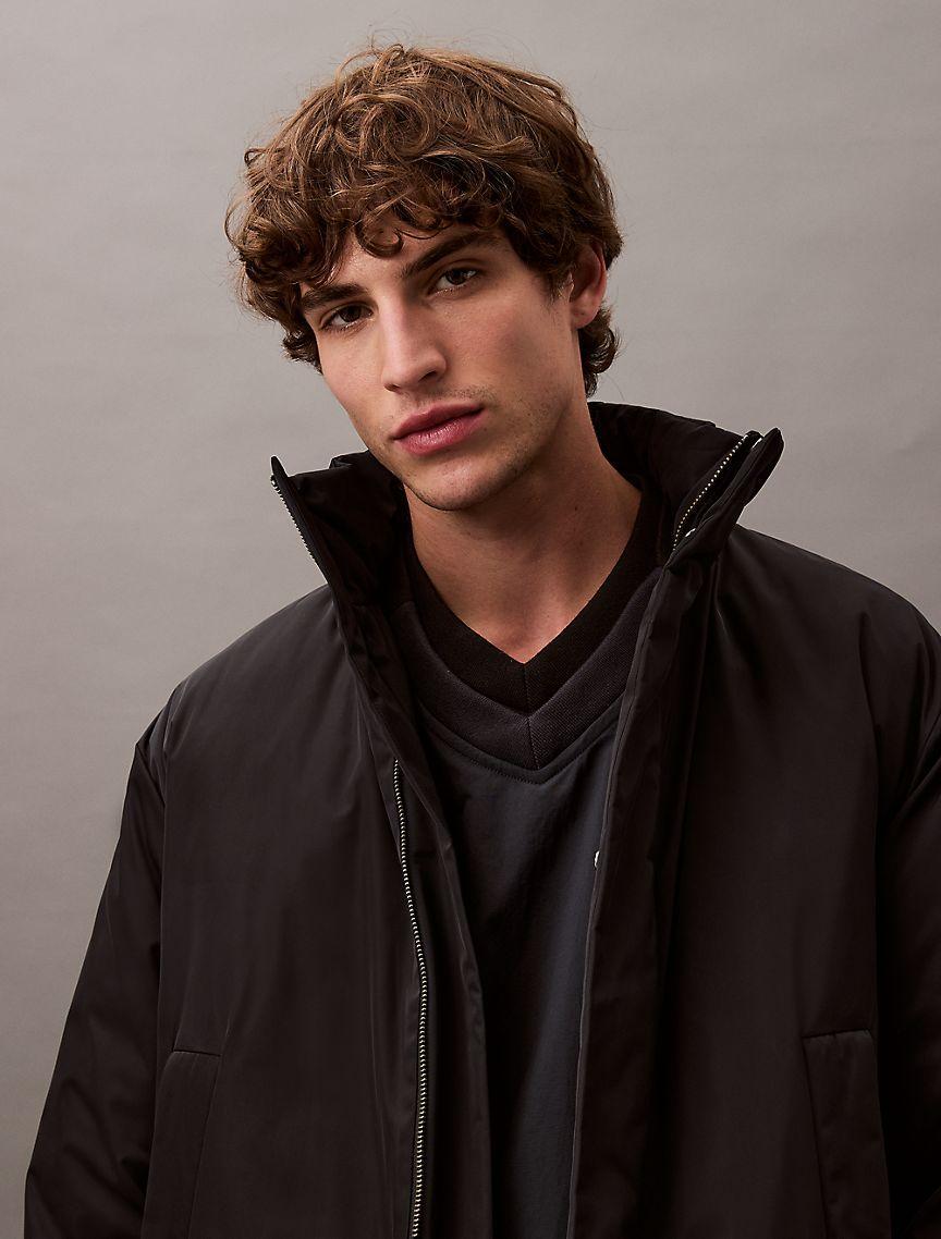 Padded Stretch Nylon Parka Product Image