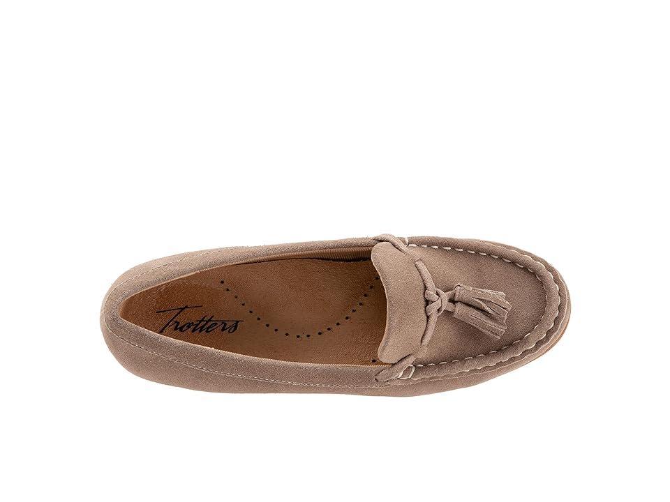 Trotters Dawson (Stone Suede) Women's Flat Shoes Product Image