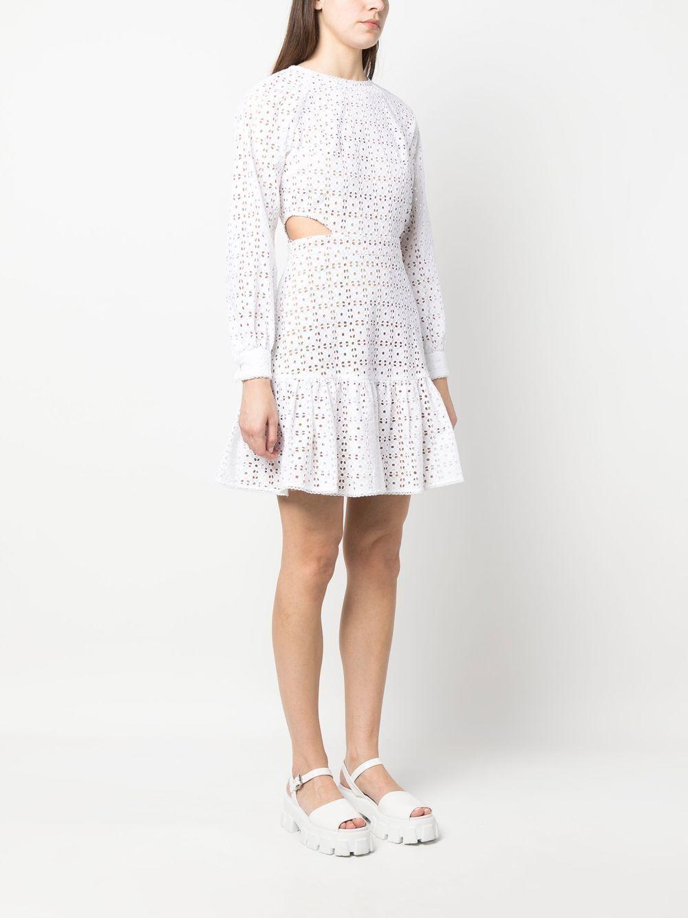 floral eyelet cut-out dress Product Image