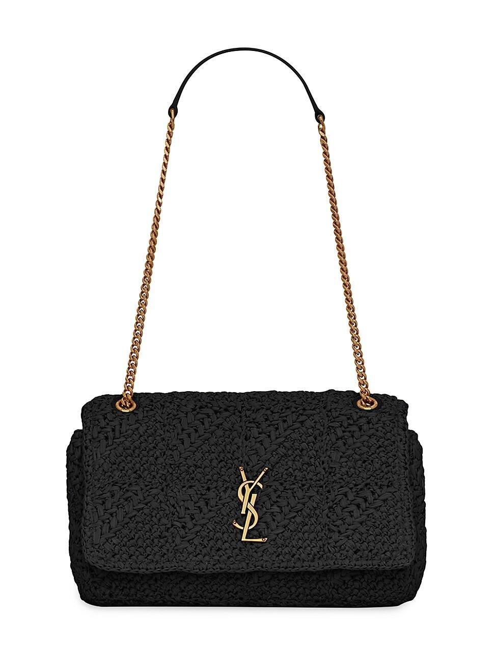 Womens Jamie Medium Shoulder Bag in Raffia Product Image