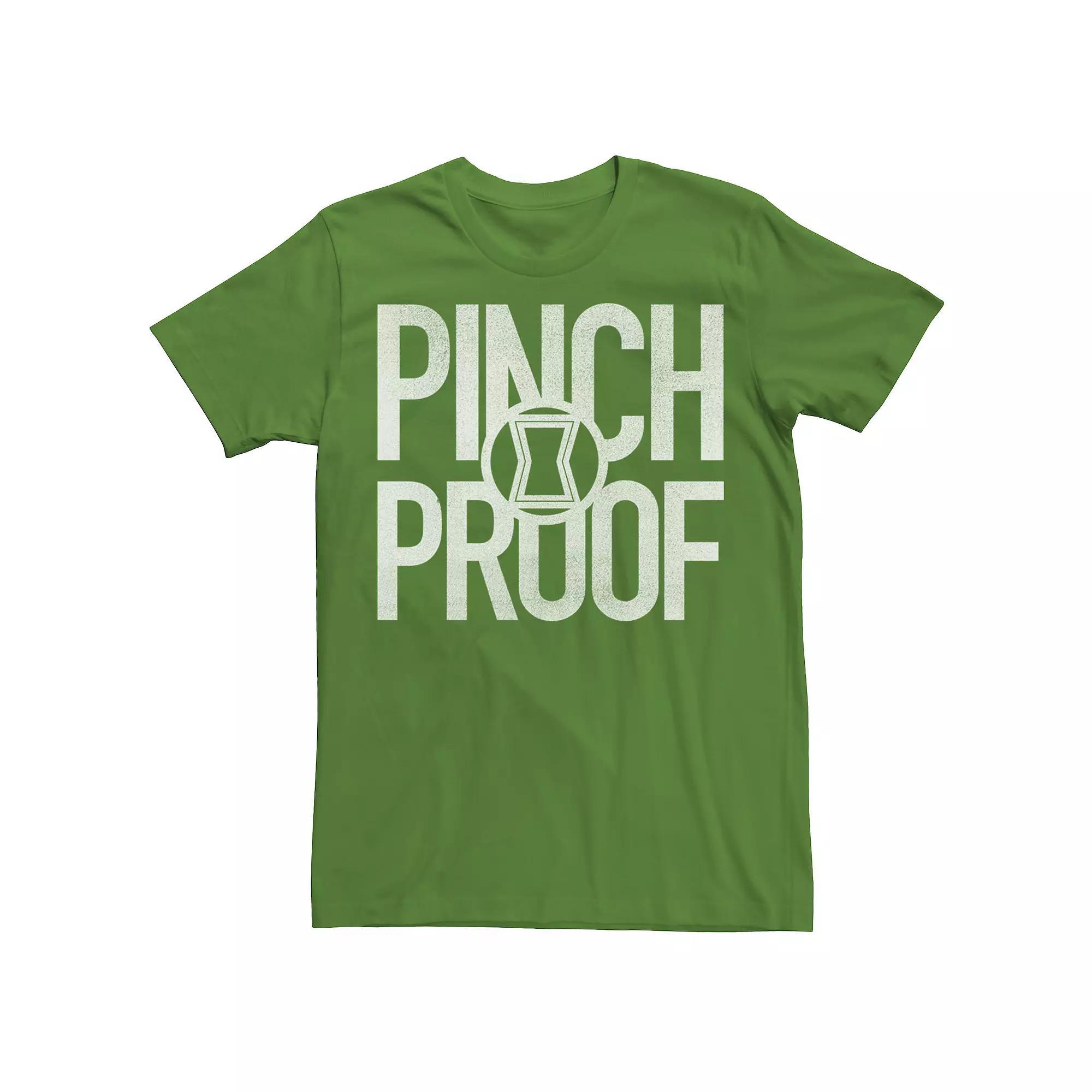 Men's Marvel Black Widow Pinch Proof St. Patrick's Day Text Tee, Size: Small, Kelly Product Image