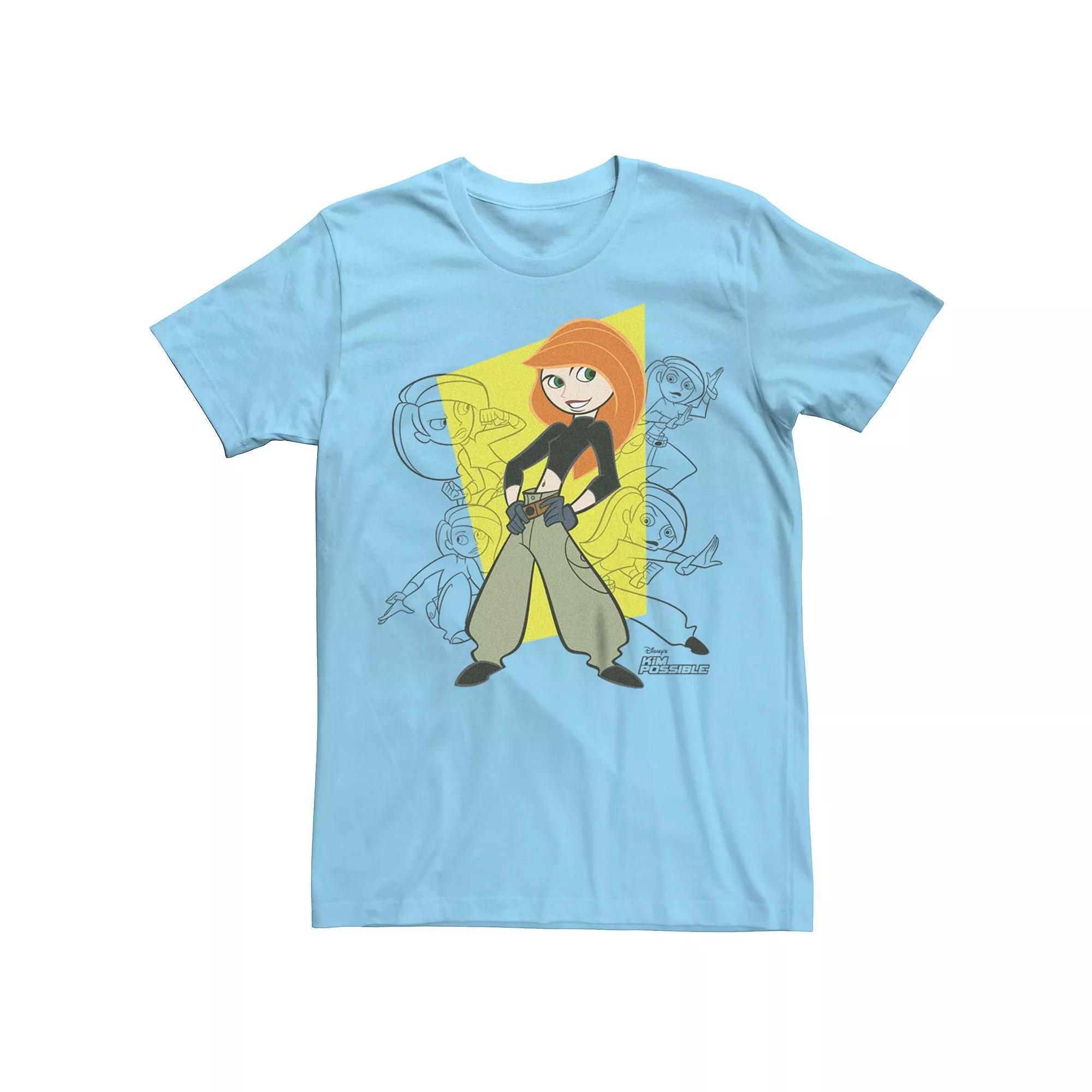Men's Disney's Kim Possible Kim Many Poses Tee, Size: Small, Light Blue Product Image